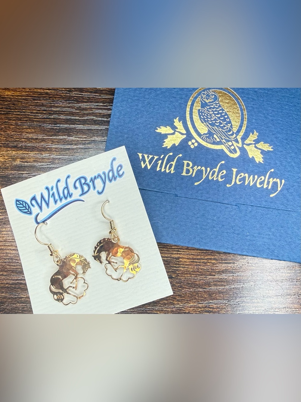 Wild Bryde Horse Dangle Drop Earrings